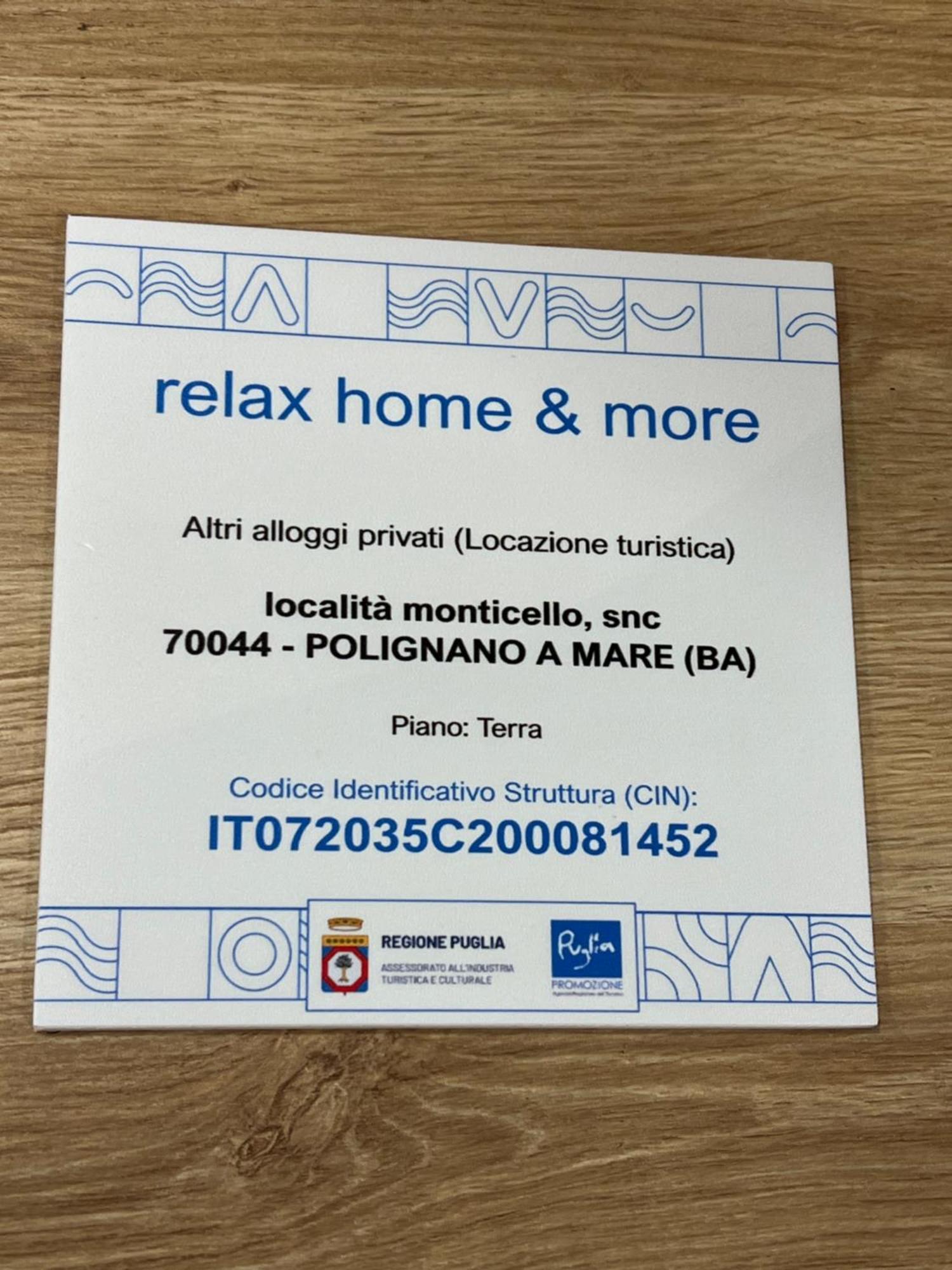Relaxhomeandmore21Official Polignano a Mare Luaran gambar